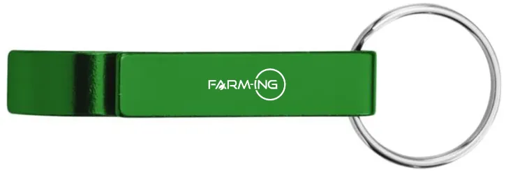 Schlüsselanhänger mit Flaschenöffner (grün)